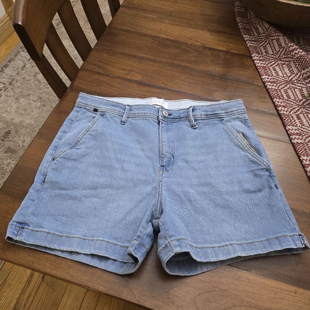 Curve Appeal Denim Shorts